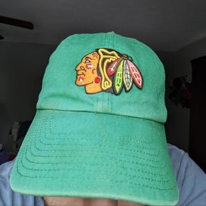 Chicago Blackhawks hat green size medium
